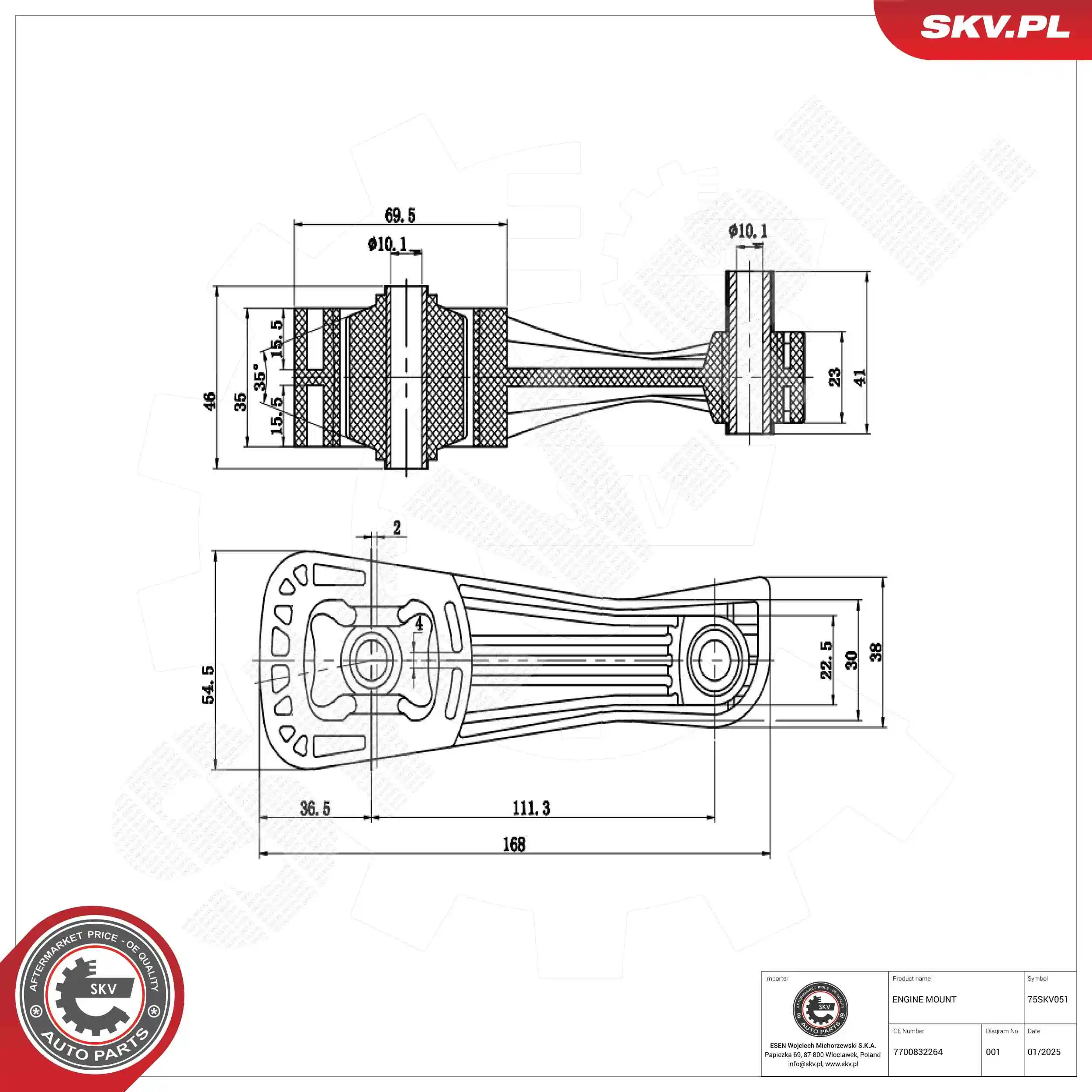 Mounting, engine